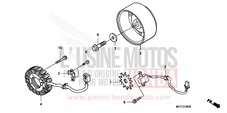 GENERATOR for Silver Wing DELTA BLUE METALLIC (PB358) from 2006